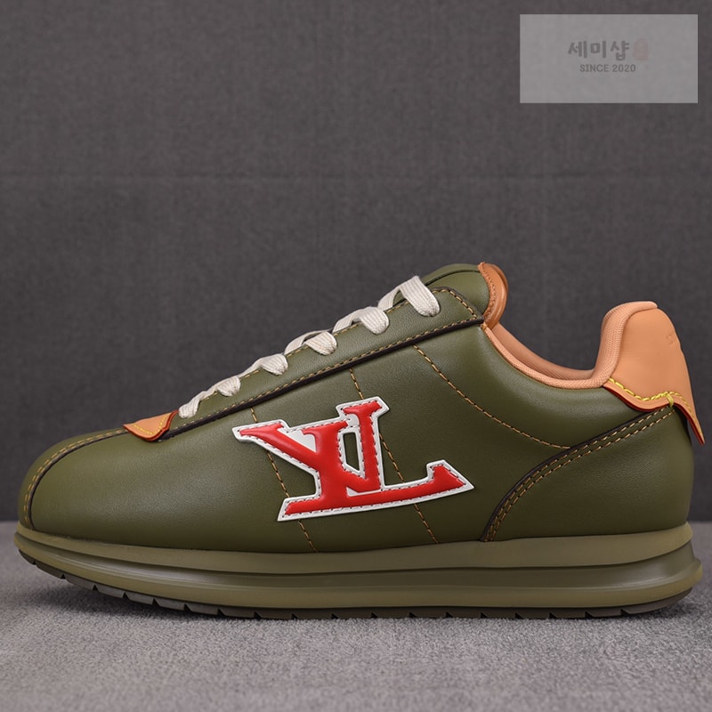 Louis Vuitton 루이비통 x 니고 LV 버터소프트 스니커즈 카키 신발 1번 이미지