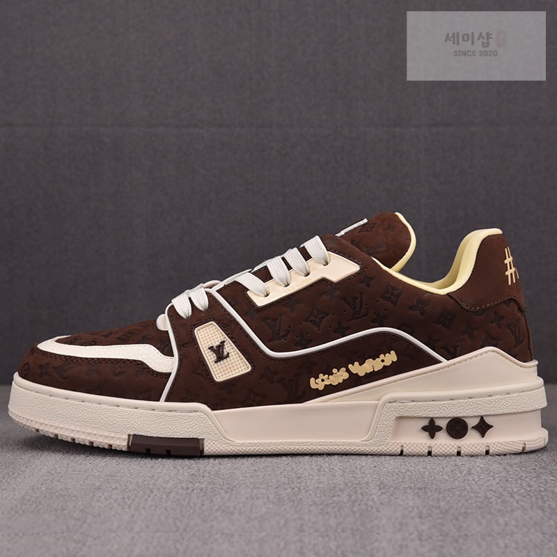 Louis Vuitton 루이비통 x 타일러 크리에이터 LV 트레이너 모카 신발 1번 이미지