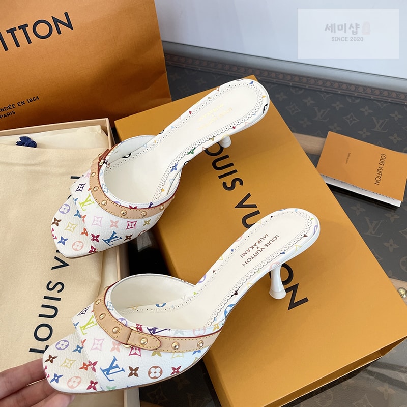 Louis Vuitton 루이비통 x TM 6AM 힐 샌들뮬 신발 1번 이미지