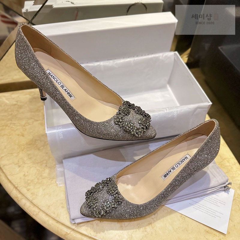 Manolo Blahnik 마놀로 블라닉 한가시 펌프스 글리터 신발 1번 이미지