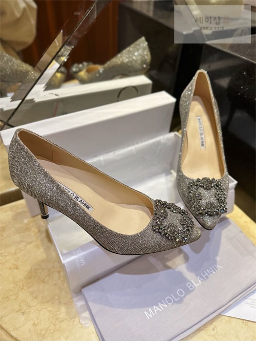 Manolo Blahnik 마놀로 블라닉 한가시 펌프스 글리터 신발 2번 이미지