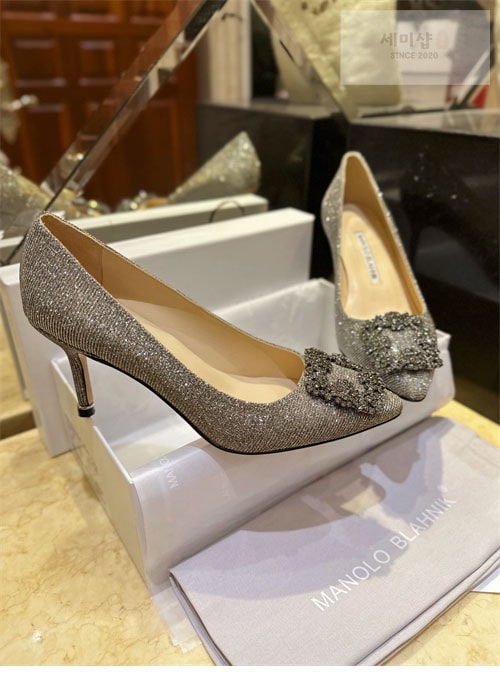 Manolo Blahnik 마놀로 블라닉 한가시 펌프스 글리터 신발 14번 이미지