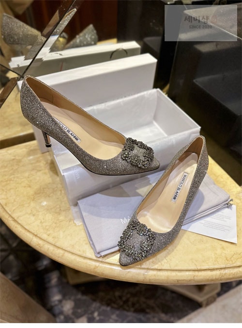 Manolo Blahnik 마놀로 블라닉 한가시 펌프스 글리터 신발 4번 이미지