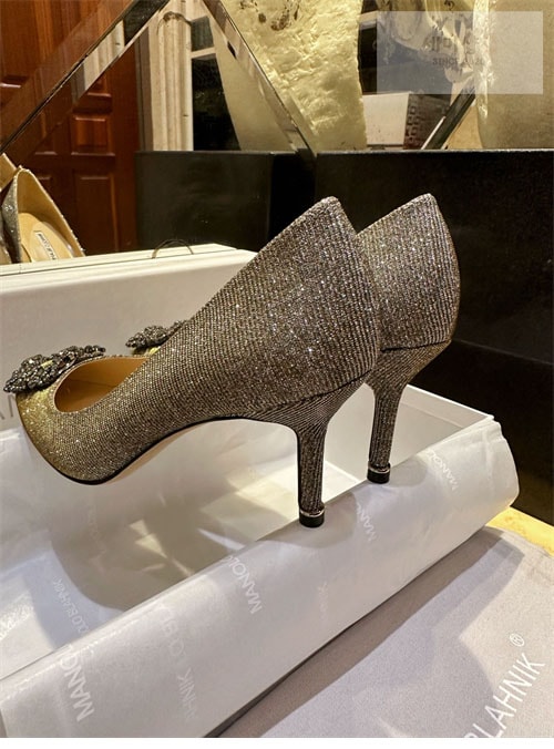 Manolo Blahnik 마놀로 블라닉 한가시 펌프스 글리터 신발 6번 이미지