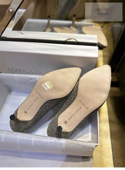 Manolo Blahnik 마놀로 블라닉 한가시 펌프스 글리터 신발 7번 이미지