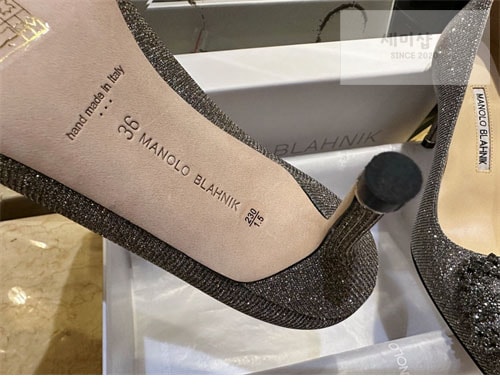 Manolo Blahnik 마놀로 블라닉 한가시 펌프스 글리터 신발 10번 이미지