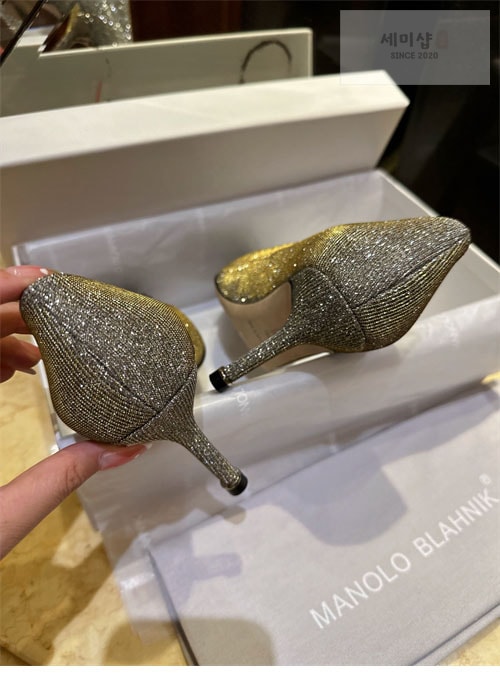 Manolo Blahnik 마놀로 블라닉 한가시 펌프스 글리터 신발 11번 이미지
