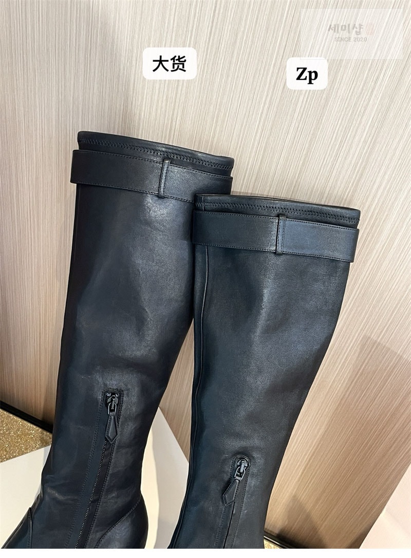 미우미우 미우미우 버클 장식 롱 부츠 블랙 신발 18번 이미지