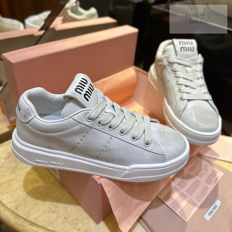 Miu Miu 미우미우 블리치드 스니커즈 신발 1번 이미지