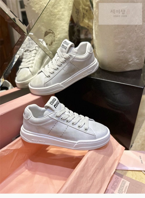 Miu Miu 미우미우 블리치드 스니커즈 신발 6번 이미지