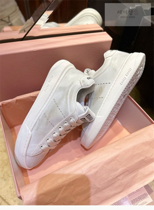Miu Miu 미우미우 블리치드 스니커즈 신발 8번 이미지