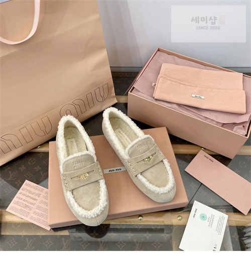 Miu Miu 미우미우 스웨이드 로퍼 신발 5번 이미지