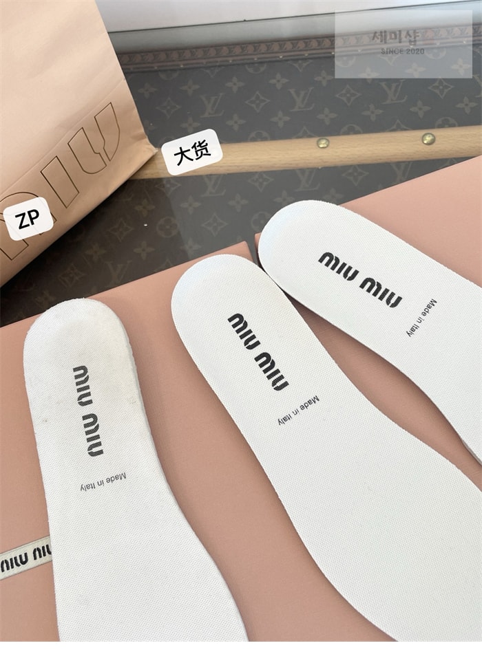 Miu Miu 미우미우 타이어 테크니컬 발레리나 그레이 신발 2번 이미지