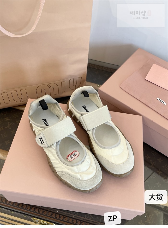 Miu Miu 미우미우 타이어 테크니컬 발레리나 그레이 신발 17번 이미지