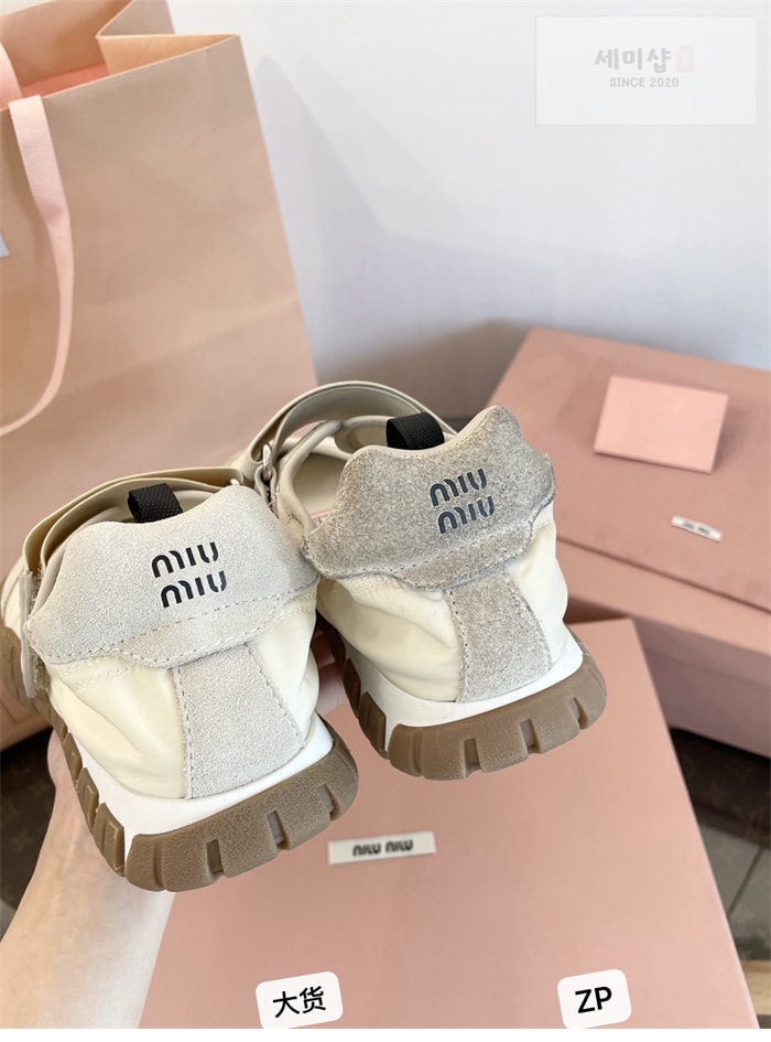 Miu Miu 미우미우 타이어 테크니컬 발레리나 그레이 신발 20번 이미지