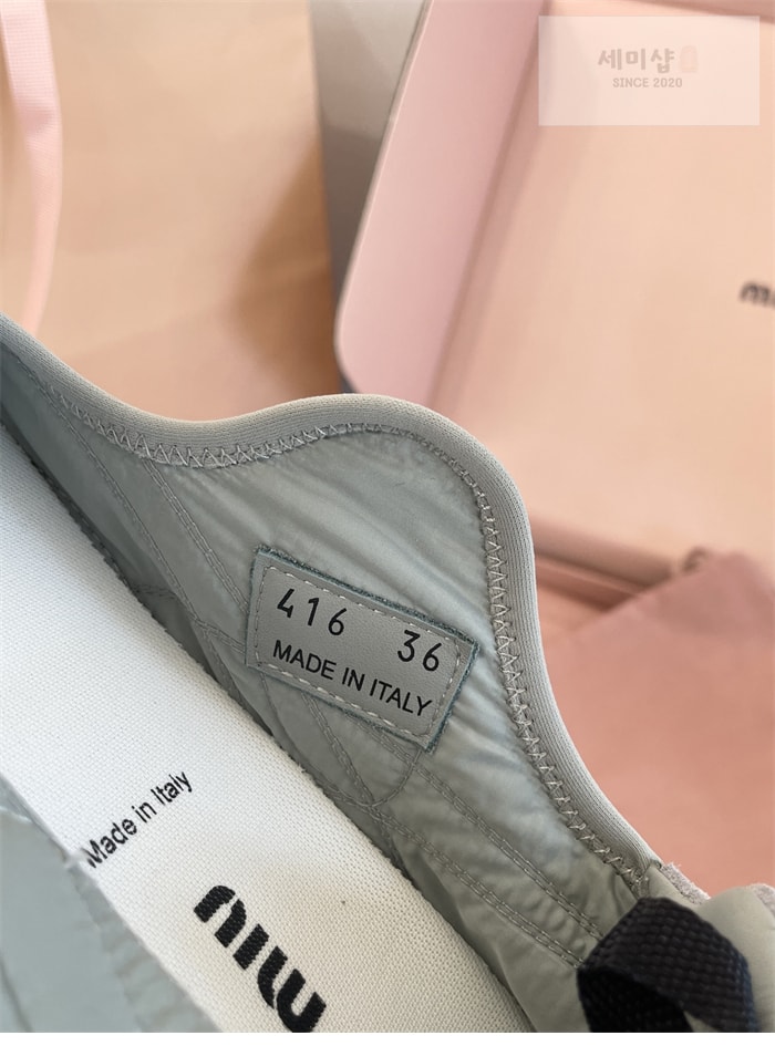 Miu Miu 미우미우 타이어 테크니컬 발레리나 그레이 신발 23번 이미지