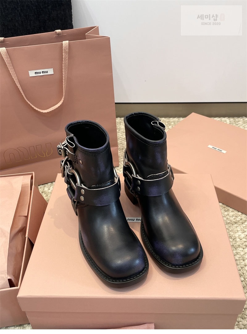 Miu Miu 미우미우 하네스 바이커 부츠 신발 6번 이미지