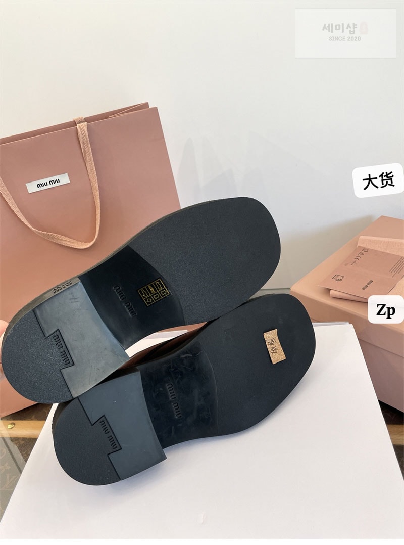 Miu Miu 미우미우 25FW 옥스포드 스트랩 더비 로퍼 신발 20번 이미지