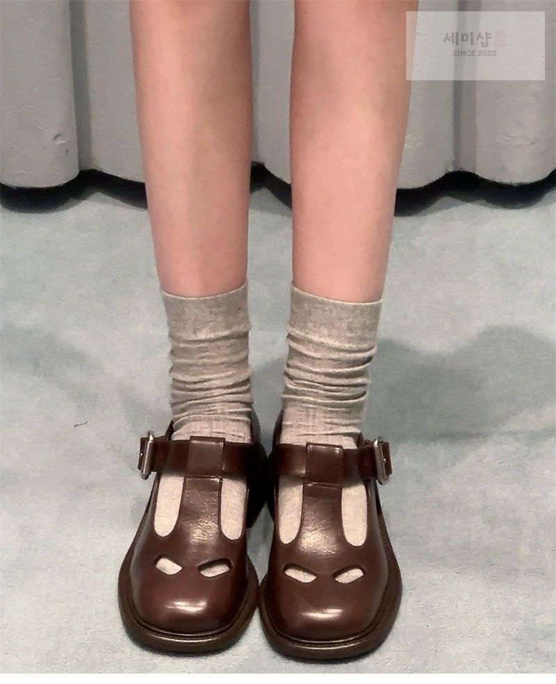 Miu Miu 미우미우 T 버클 메리제인 로퍼 신발 1번 이미지