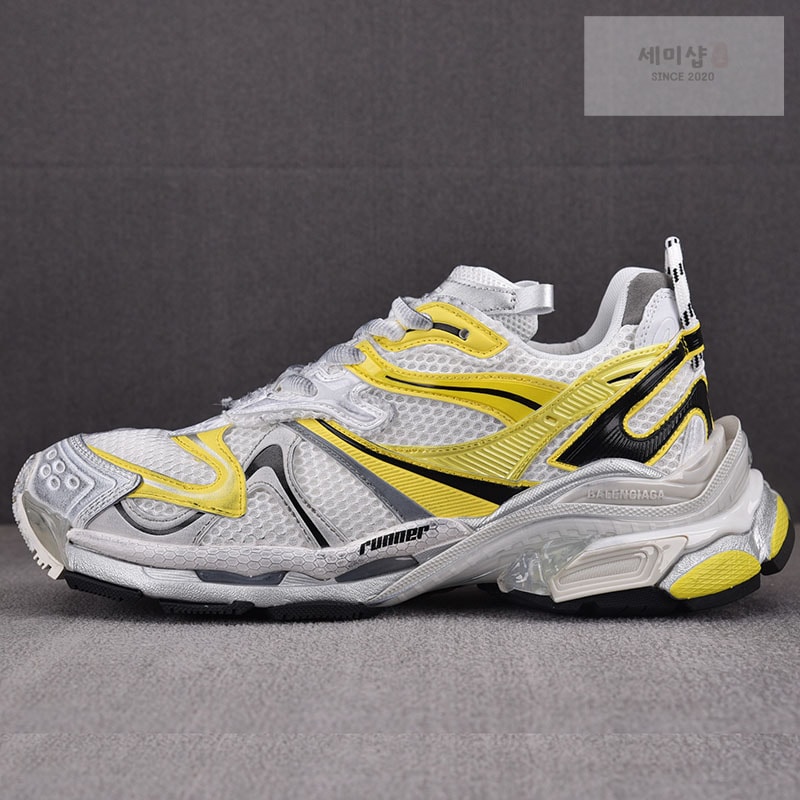 Balenciaga 발렌시아가 러너 2.0 화이트/옐로우 신발 1번 이미지
