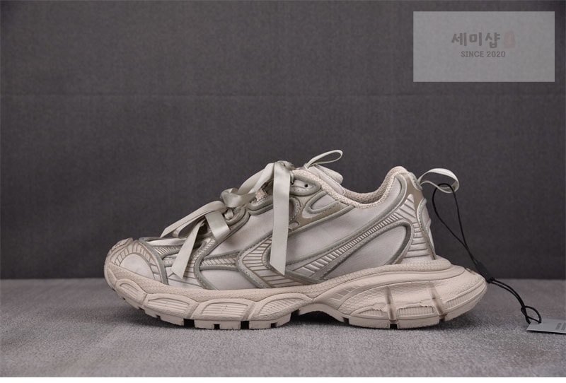 발렌시아가 발렌시아가 3XL 세틴 보우 스니커즈 그레이 신발 12번 이미지
