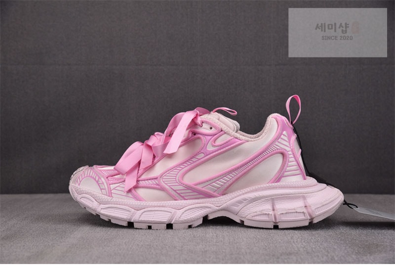 발렌시아가 발렌시아가 3XL 세틴 보우 스니커즈 핑크 신발 10번 이미지