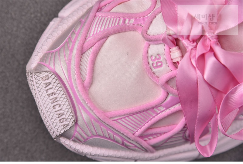 발렌시아가 발렌시아가 3XL 세틴 보우 스니커즈 핑크 신발 1번 이미지