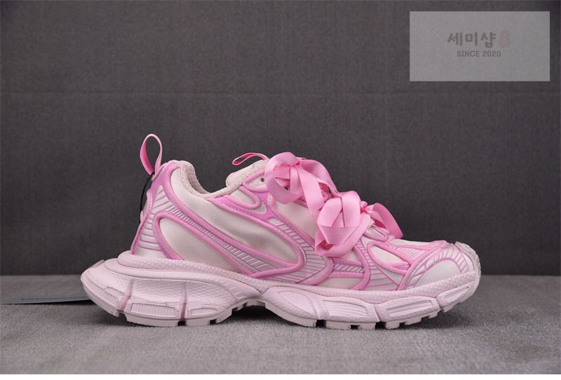 발렌시아가 발렌시아가 3XL 세틴 보우 스니커즈 핑크 신발 11번 이미지