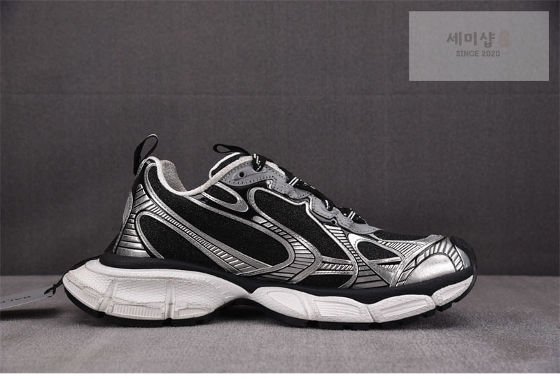 발렌시아가 발렌시아가 3XL 원아웃 이팩트 스니커즈 블랙 실버 신발 2번 이미지