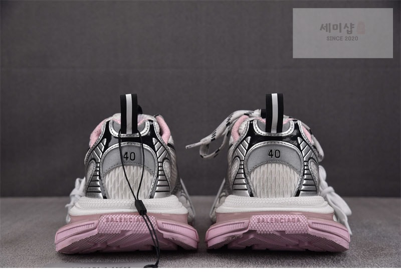 발렌시아가 발렌시아가 3XL 원아웃 이팩트 스니커즈 화이트 핑크 신발 6번 이미지