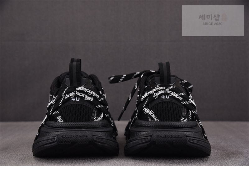 Balenciaga 발렌시아가 3XL 익스트림 레이스 스니커즈 블랙 신발 6번 이미지