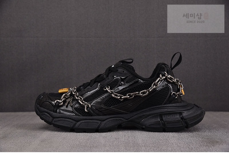 Balenciaga 발렌시아가 3XL 체인 스니커즈 블랙 신발 3번 이미지