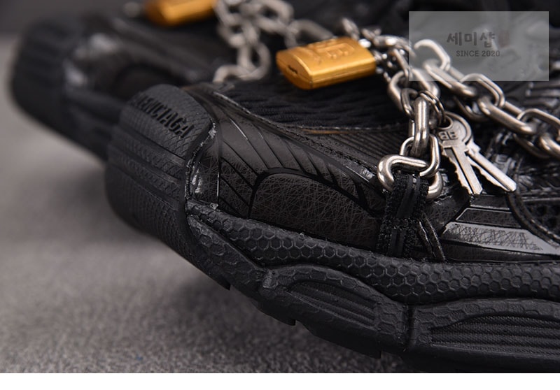 Balenciaga 발렌시아가 3XL 체인 스니커즈 블랙 신발 5번 이미지