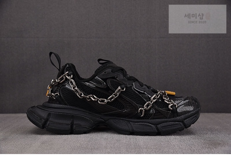 Balenciaga 발렌시아가 3XL 체인 스니커즈 블랙 신발 8번 이미지