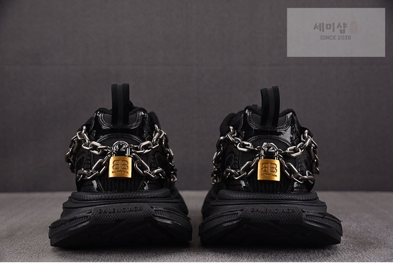 Balenciaga 발렌시아가 3XL 체인 스니커즈 블랙 신발 10번 이미지