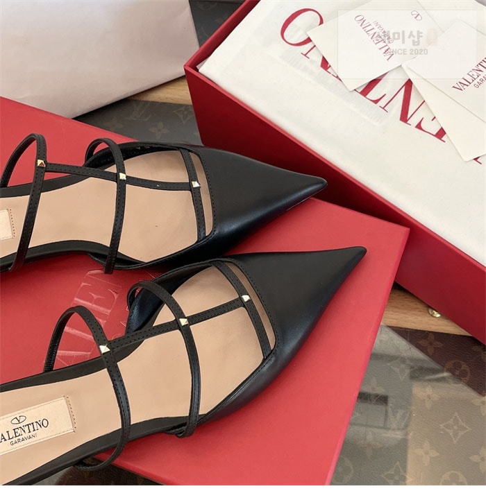 Valentino 발렌티노 가라바니 뮬 슬리퍼 블랙 신발 2번 이미지