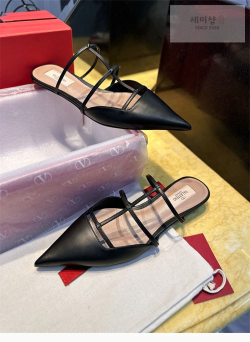 Valentino 발렌티노 펌프스 가라바니 락스터드 포인트 케이지 뮬 신발 9번 이미지