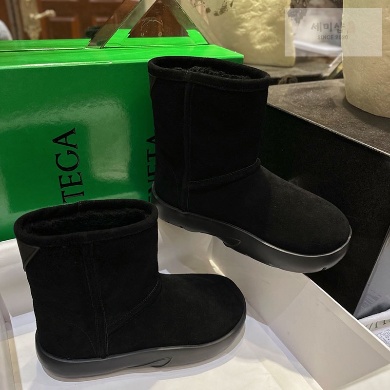Bottega Veneta 보테가베네타 스냅 앵클 시어링 어그 부츠 신발 1번 이미지