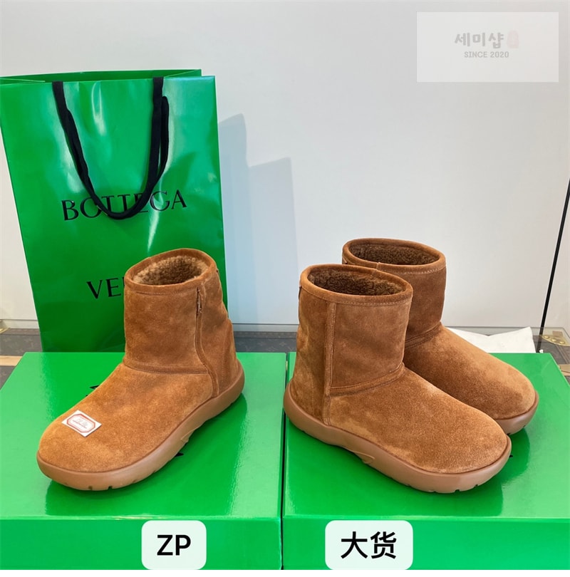 보테가베네타 보테가베네타 스웨이드 스냅 앵클 부츠 신발 19번 이미지