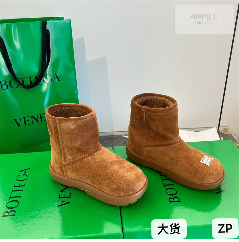 보테가베네타 보테가베네타 스웨이드 스냅 앵클 부츠 신발 7번 이미지