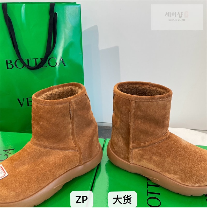 보테가베네타 보테가베네타 스웨이드 스냅 앵클 부츠 신발 12번 이미지