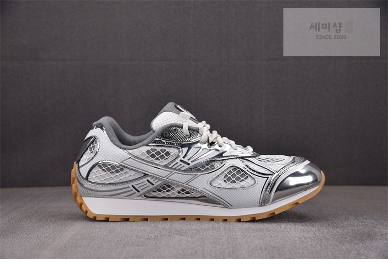 Bottega Veneta 보테가베네타 오르빗 스니커즈 실버/화이트/옵틱 화이트 러버 레플리카 3번 이미지 - 신발 | 세미샵 레플리카 사이트