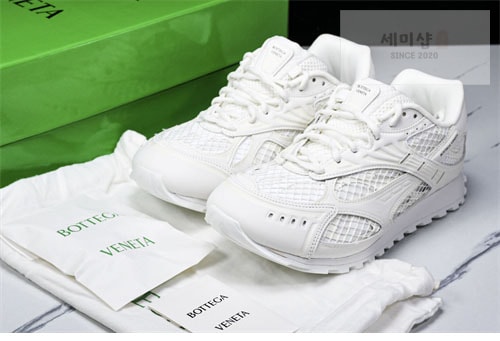 Bottega Veneta 보테가베네타 화이트 오브릿 메쉬 스니커즈 신발 25번 이미지