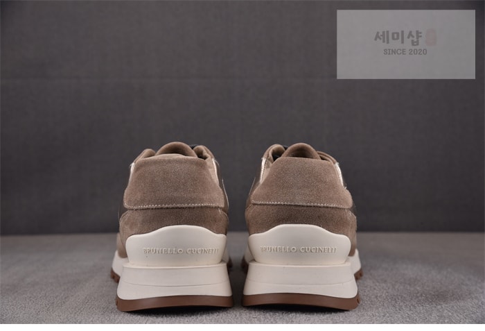 Brunello Cucinelli 브루넬로 쿠치넬리 패널 레이스 업 운동화 신발 6번 이미지