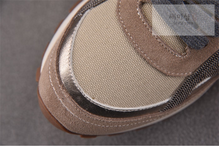 Brunello Cucinelli 브루넬로 쿠치넬리 패널 레이스 업 운동화 신발 9번 이미지