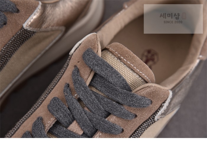 Brunello Cucinelli 브루넬로 쿠치넬리 패널 레이스 업 운동화 신발 10번 이미지
