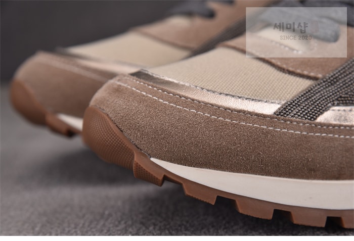 Brunello Cucinelli 브루넬로 쿠치넬리 패널 레이스 업 운동화 신발 12번 이미지