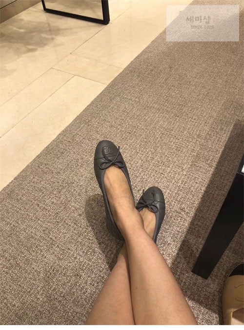 C H A N E L 샤넬 램스킨 퀼팅 발레리나 플랫 슈즈 신발 2번 이미지