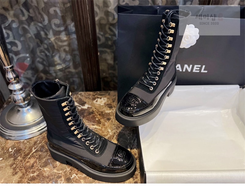 C H A N E L 샤넬 레이스업 롱 부츠 신발 7번 이미지