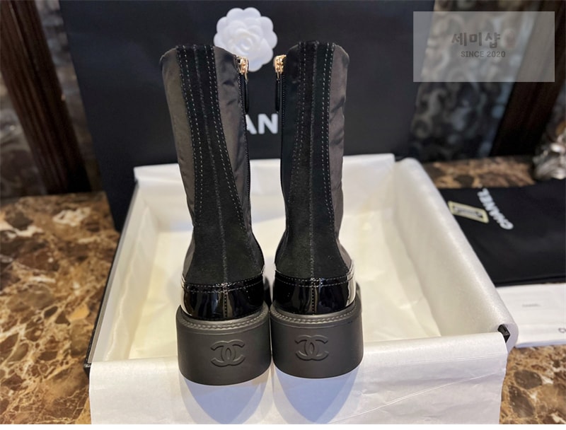 C H A N E L 샤넬 레이스업 롱 부츠 신발 9번 이미지